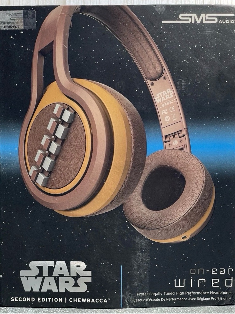 Star Wars SMS Audio Chewbacca 2nd Edition Wired Headphones New Open Box w/Case